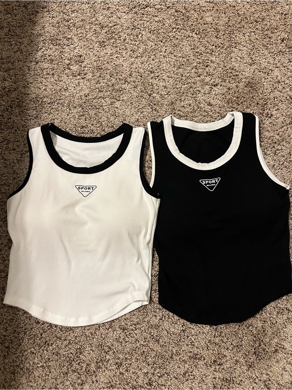 Ribbed Tank Top bra built in modal cotton blend super soft S great support